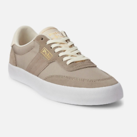 Polo Ralph Lauren Other - NWT Polo Ralph Lauren Men's Court Vulc Suede Canvas Shoes Gray - Size 12 US